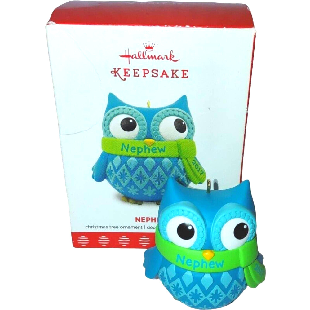 Hallmark Keepsake Christmas Owl 2017 Ornament Craft Or Cake Topper Home Decor